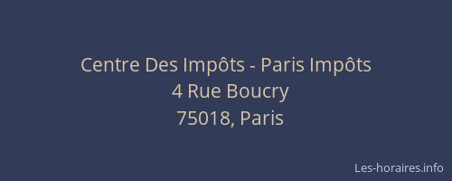 Centre Des Impôts - Paris Impôts