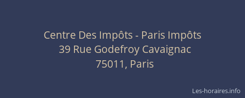 Centre Des Impôts - Paris Impôts