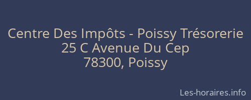 Centre Des Impôts - Poissy Trésorerie