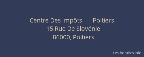 Centre Des Impôts   -   Poitiers