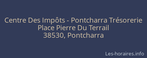 Centre Des Impôts - Pontcharra Trésorerie