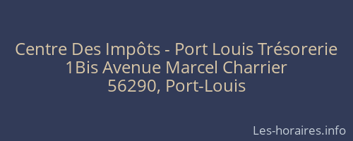 Centre Des Impôts - Port Louis Trésorerie