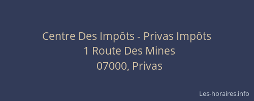 Centre Des Impôts - Privas Impôts
