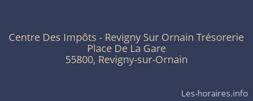 Centre Des Impôts - Revigny Sur Ornain Trésorerie