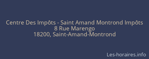 Centre Des Impôts - Saint Amand Montrond Impôts