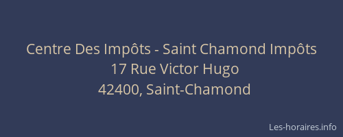 Centre Des Impôts - Saint Chamond Impôts