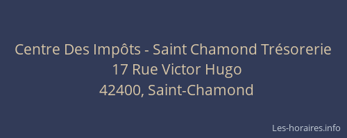 Centre Des Impôts - Saint Chamond Trésorerie