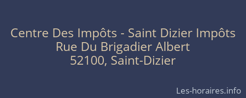 Centre Des Impôts - Saint Dizier Impôts