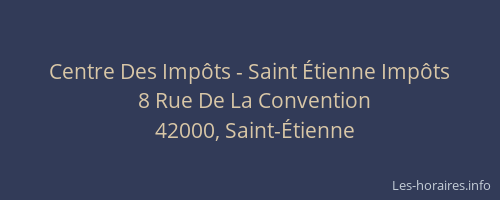 Centre Des Impôts - Saint Étienne Impôts