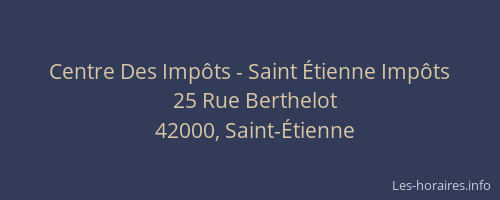Centre Des Impôts - Saint Étienne Impôts