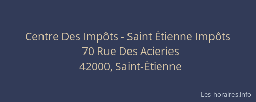 Centre Des Impôts - Saint Étienne Impôts