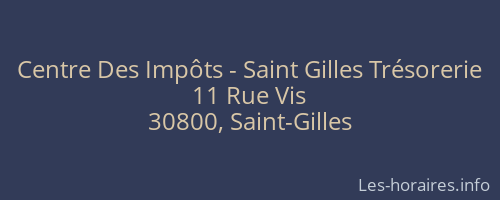 Centre Des Impôts - Saint Gilles Trésorerie