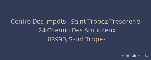 Centre Des Impôts - Saint Tropez Trésorerie