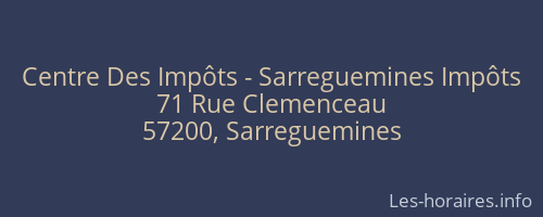 Centre Des Impôts - Sarreguemines Impôts