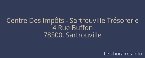 Centre Des Impôts - Sartrouville Trésorerie