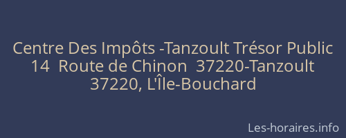 Centre Des Impôts -Tanzoult Trésor Public