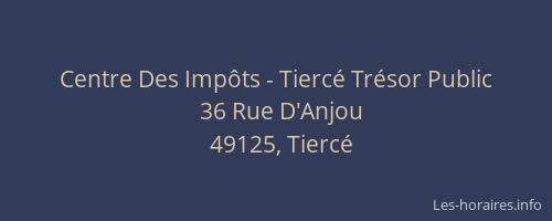 Centre Des Impôts - Tiercé Trésor Public
