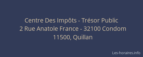Centre Des Impôts - Trésor Public