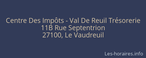 Centre Des Impôts - Val De Reuil Trésorerie