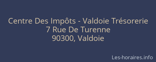 Centre Des Impôts - Valdoie Trésorerie