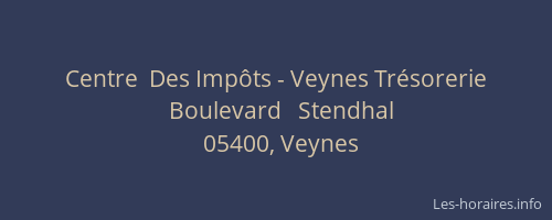 Centre  Des Impôts - Veynes Trésorerie