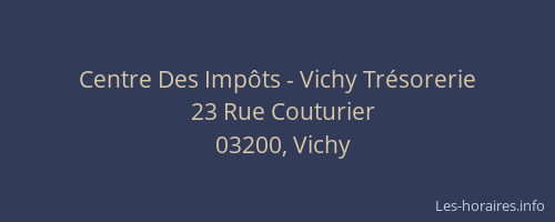 Centre Des Impôts - Vichy Trésorerie