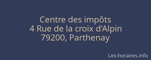 Centre des impôts
