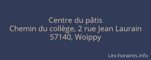 Centre du pâtis