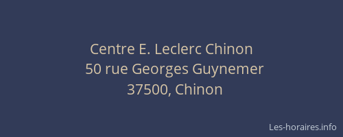 Centre E. Leclerc Chinon