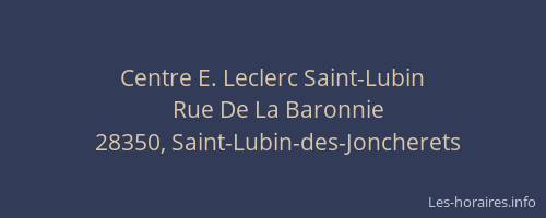 Centre E. Leclerc Saint-Lubin