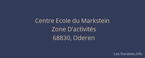 Centre Ecole du Markstein