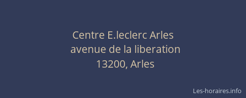 Centre E.leclerc Arles