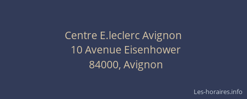 Centre E.leclerc Avignon