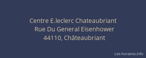 Centre E.leclerc Chateaubriant