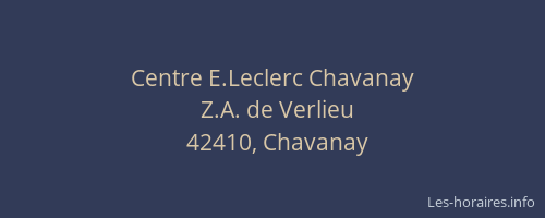 Centre E.Leclerc Chavanay