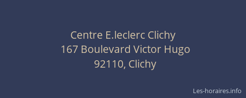 Centre E.leclerc Clichy