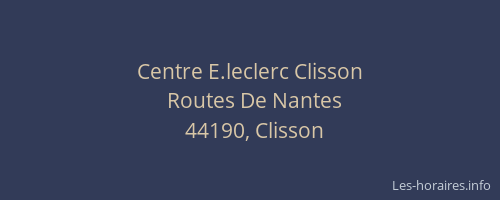 Centre E.leclerc Clisson