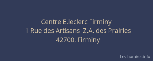 Centre E.leclerc Firminy