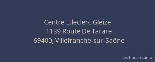 Centre E.leclerc Gleize