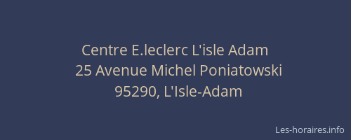 Centre E.leclerc L'isle Adam