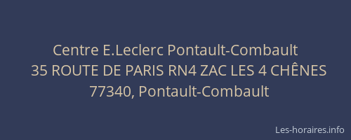 Centre E.Leclerc Pontault-Combault