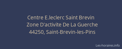 Centre E.leclerc Saint Brevin