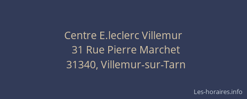 Centre E.leclerc Villemur