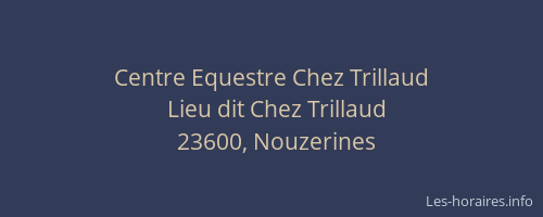 Centre Equestre Chez Trillaud