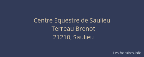 Centre Equestre de Saulieu