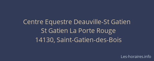Centre Equestre Deauville-St Gatien