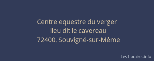 Centre equestre du verger