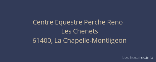 Centre Equestre Perche Reno