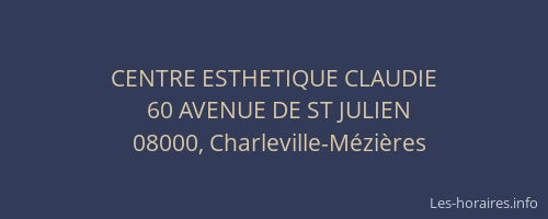 CENTRE ESTHETIQUE CLAUDIE