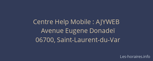 Centre Help Mobile : AJYWEB